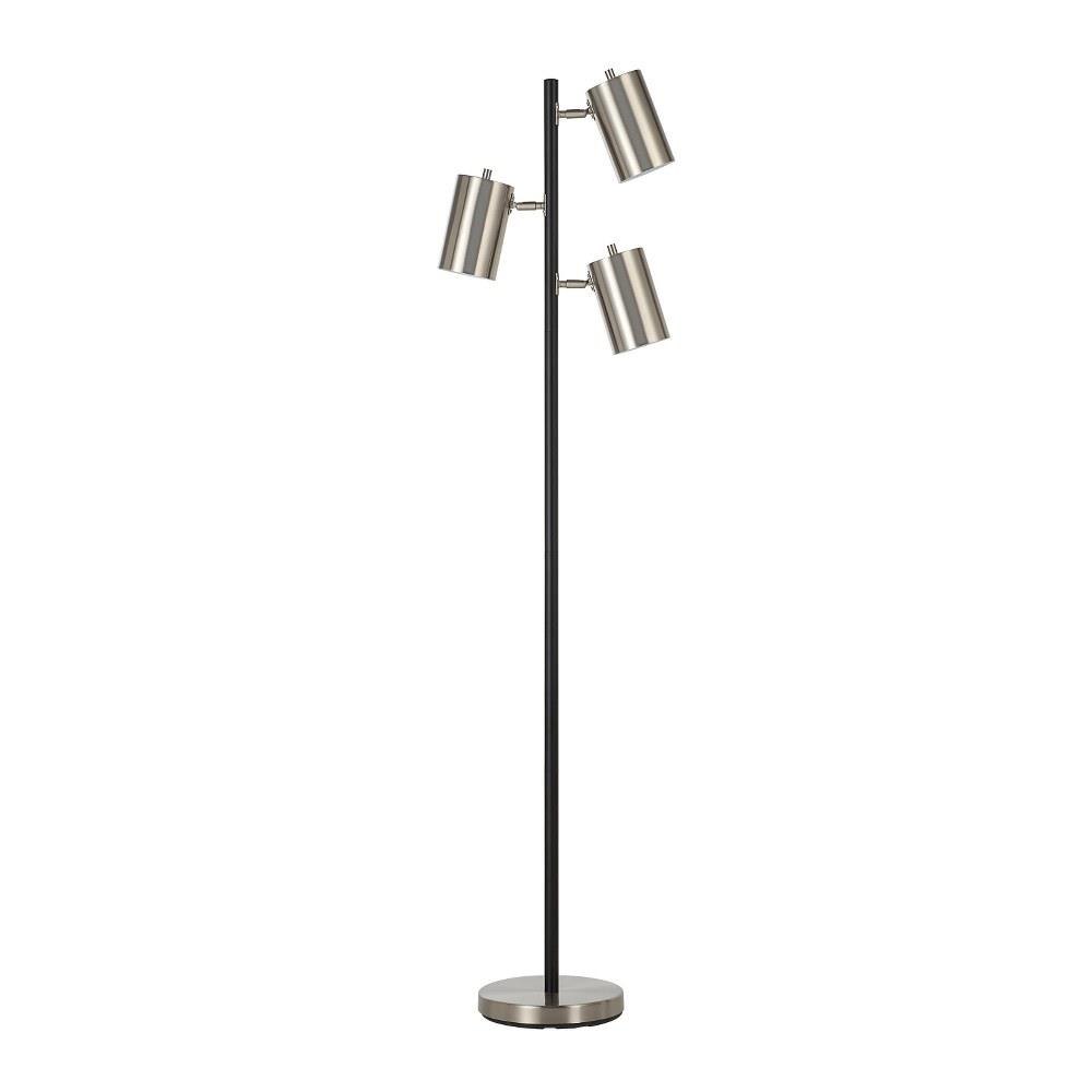 Meandros Three Light Floor Lamp in Matte Black, image size:1000x1000