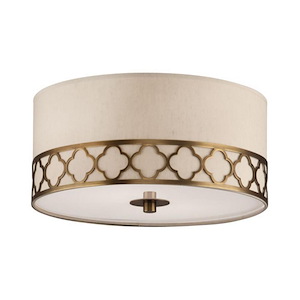 Addison 2-Light Flushmount 17.625 Inches Wide and 9.75 Inches Tall - 353596