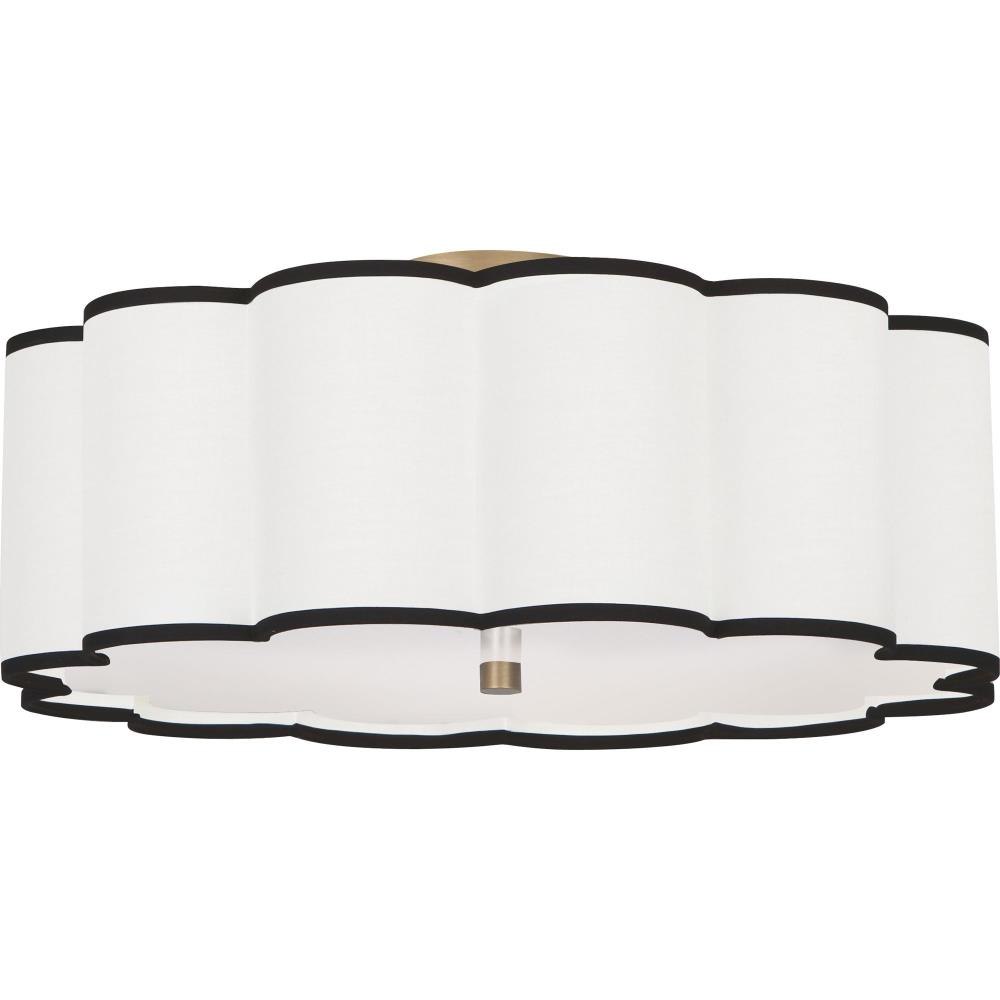 Axis 4-Light Flushmount 24 Inches Wide and 10.25 Inches Tall