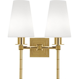 Jonathan Adler Meurice - 2 Light Wall Sconce-19.38 Inches Tall and 15.25 Inches Wide - 1105592