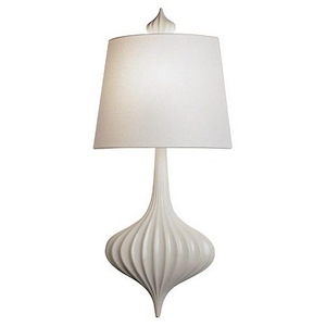 Jonathan Adler Ceramic Sconce 1-Light Wall Sconce 9.5 Inches Wide and 27 Inches Tall