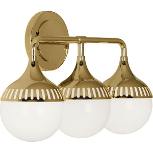 Jonathan Adler Rio - 3 Light Wall Sconce-10.38 Inches Tall and 17.25 Inches Wide