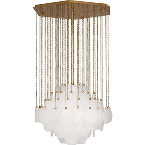 Jonathan Adler Vienna 3-Light Chandelier 26.75 Inches Wide and 48.875 Inches Tall