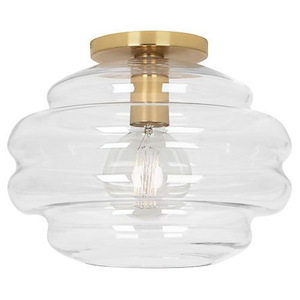 Horizon-1 Light Flushmount-11.75 Inches Wide by 9.25 Inches High