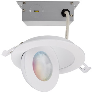 Starfish - 9W LED Round Gimbaled Downlight In Utilitarian Style-1.44 Inches Tall and 4.92 Inches Wide - 1314367
