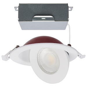 9W CCT Selectable LED Fire Rated Round Direct Wire Directional Downlight - 1317814