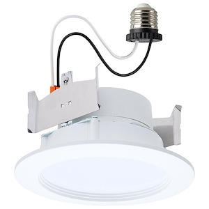 ColorQuick - 8W Regressed Wafer Round Retrofit Downlight-2.87 Inch Tall and 5.31 Inch Wide - 1372105