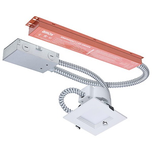 ColorQuick - 14.6W LED Field Selectable 4 Inch Square Downlight with Emergency Driver-3.23 Inch Tall and 4.92 Inch Wide - 1393629