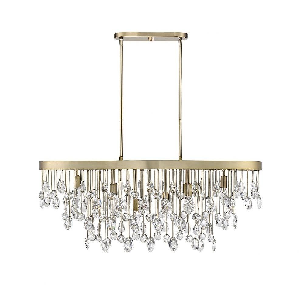 Savoy House - 1-1847-8-127 - 8 Light Linear Chandelier-Glam Style
