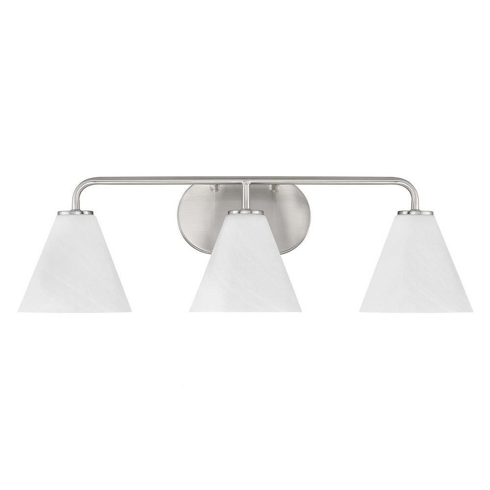 Design House Village 3-Light Bathroom Vanity Light - Polished Chrome, 18 Inches Wide