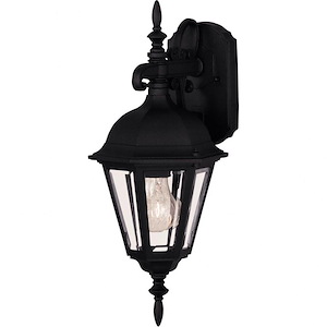 1 Light Outdoor Wall Lantern-Traditional Style with Transitional Inspirations-18 inches tall by 7 inches wide - 1217181