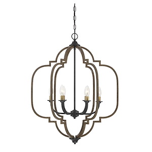 6 Light Chandelier-Traditional Style with Farmhouse and Rustic Inspirations-31 inches tall by 25 inches wide - 1152594