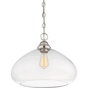 1 Light Pendant-Vintage Style with Contemporary and Transitional Inspirations-12 inches tall by 16 inches wide