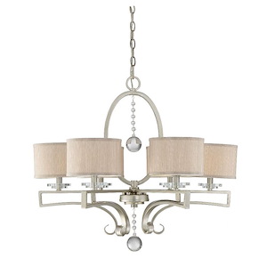 6 Light Chandelier-Bohemian Style with Contemporary and Transitional Inspirations-25.5 inches tall by 30 inches wide - 240308