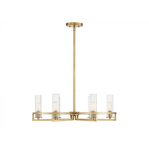 6 Light Chandelier-Contemporary Style with Modern and Scandinavian Inspirations-8 inches tall by 26 inches wide