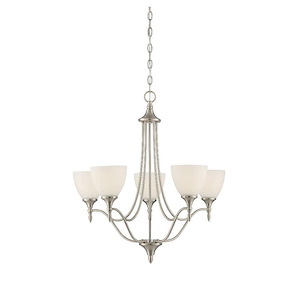5 Light Chandelier-Contemporary Style with Transitional and Traditional Inspirations-27.5 inches tall by 21 inches wide - 477818
