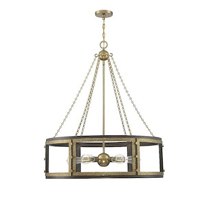 6 Light Pendant-40 inches tall by 34 inches wide - 1217142