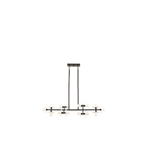 Amani - 14 Light Linear Chandelier In Modern Style-10.125 Inches Tall and 10 Inches Wide - 1161259