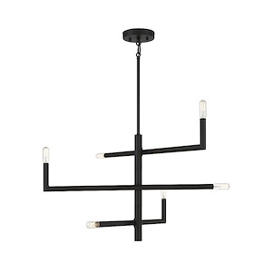 Cristofer - 6 Light Chandelier In Contemporary Style-17 Inches Tall and 30 Inches Wide - 1105855