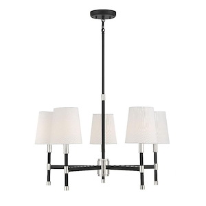 Brody - 5 Light Chandelier In Traditional Style-18 Inches Tall and 28 Inches Wide - 1105848