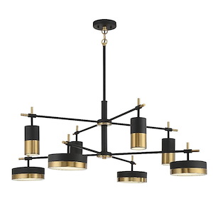 Ashor - 56W 8 Led Chandelier In Contemporary Style-15 Inches Tall And 42 Inches Wide