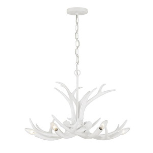 Daniels - 6 Light Chandelier In Rustic Style-17 Inches Tall and 24 Inches Wide - 1105755