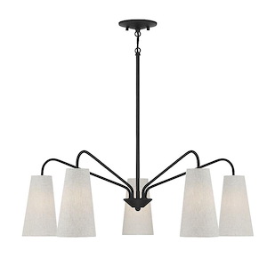 Edgewood - 5 Light Chandelier In Transitional Style-10 Inches Tall and 32 Inches Wide - 1105864