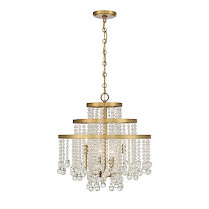 Luna - 4 Light Chandelier In Glam Style-20 Inches Tall And 20 Inches Wide