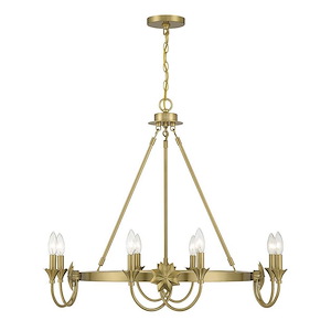 Sullivan - 8 Light Chandelier In Vintage Style-27.25 Inches Tall and 32 Inches Wide - 1279292