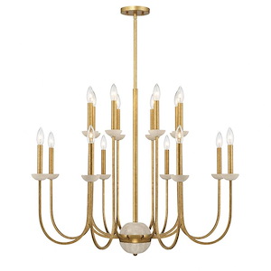 Oakhurst - 16 Light Chandelier In Modern Style-26 Inches Tall and 36 Inches Wide