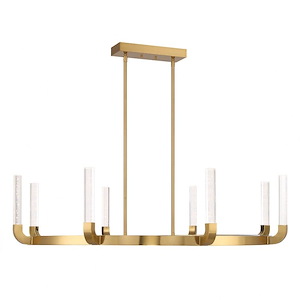 Del Mar - 40W 8 LED Chandelier In Contemporary Style by Breegan Jane -11.25 Inches Tall and 48 Inches Wide