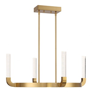 Del Mar - 20W 4 LED Chandelier In Contemporary Style by Breegan Jane -11.25 Inches Tall and 30 Inches Wide
