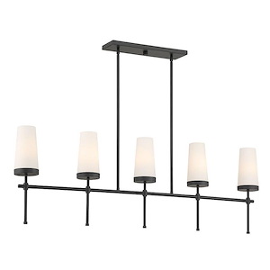 Haynes - 5 Light Linear Chandelier In Modern Style-16 Inches Tall and 4 Inches Wide - 1279297