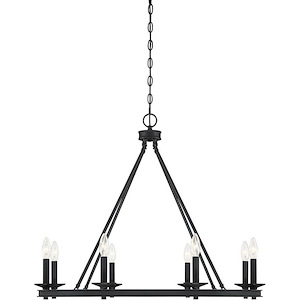 8 Light Chandelier-Traditional Style with Transitional and Eclectic Inspirations-25 inches tall by 33 inches wide