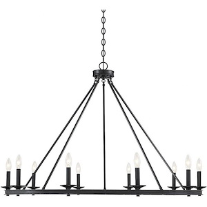 10 Light Chandelier-Traditional Style with Transitional and Eclectic Inspirations-32 inches tall by 45 inches wide