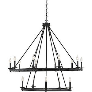 15 Light Chandelier-Traditional Style with Transitional and Eclectic Inspirations-42 inches tall by 45 inches wide