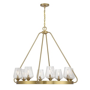 Carlton - 8 Light Chandelier In Vintage Style-32.5 Inches Tall and 36 Inches Wide