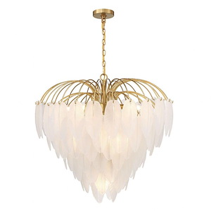Boa - 9 Light Chandelier In Glam Style by Breegan Jane -25 Inches Tall and 27 Inches Wide - 1325160