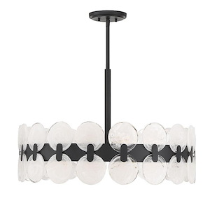 Boca - 6 Light Chandelier In Modern Style-18 Inches Tall and 27.5 Inches Wide