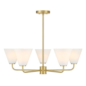 Blair - 5 Light Chandelier-9.25 Inch Tall and 30 Inch Wide