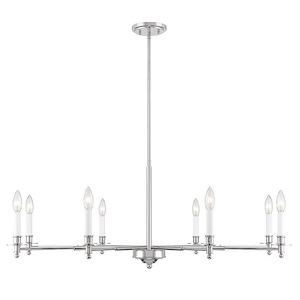 Jasmine - 8 Light Chandelier In Vintage Style-15.5 Inches Tall and 42 Inches Wide - 1279310