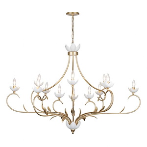 Muse - 12 Light Chandelier In Glam Style by Breegan Jane -32 Inches Tall and 52.5 Inches Wide