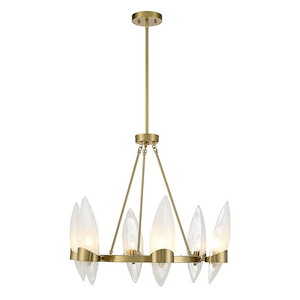 Nouvel - 6 Light Chandelier In Modern Style-24 Inches Tall and 27 Inches Wide