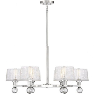 6 Light Chandelier-18 inches tall by 32 inches wide