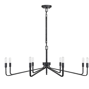 8 Light Chandelier-14 inches tall by 40 inches wide