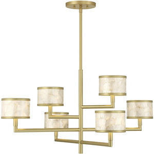 Mariquita - 6 Light Chandelier-17.5 Inch Tall and 34 Inch Wide - 1366723