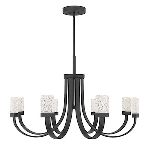 Kahn - 45W 9 LED Chandelier In Contemporary Style-26 Inches Tall and 40 Inches Wide