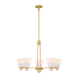 Kohlman - 5 Light Chandelier-18 Inch Tall and 30 Inch Wide