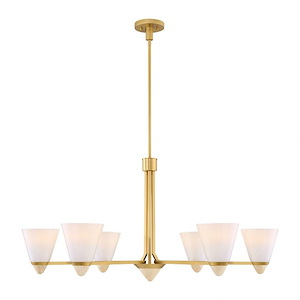 Kohlman - 6 Light Chandelier-18 Inch Tall and 40 Inch Wide