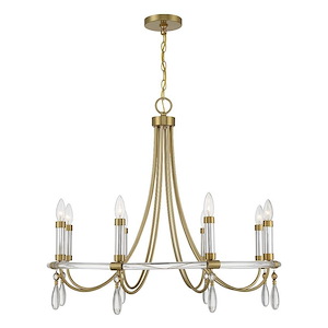 Mayfair - 8 Light Chandelier In Glam Style-27 Inches Tall and 30 Inches Wide - 1279328